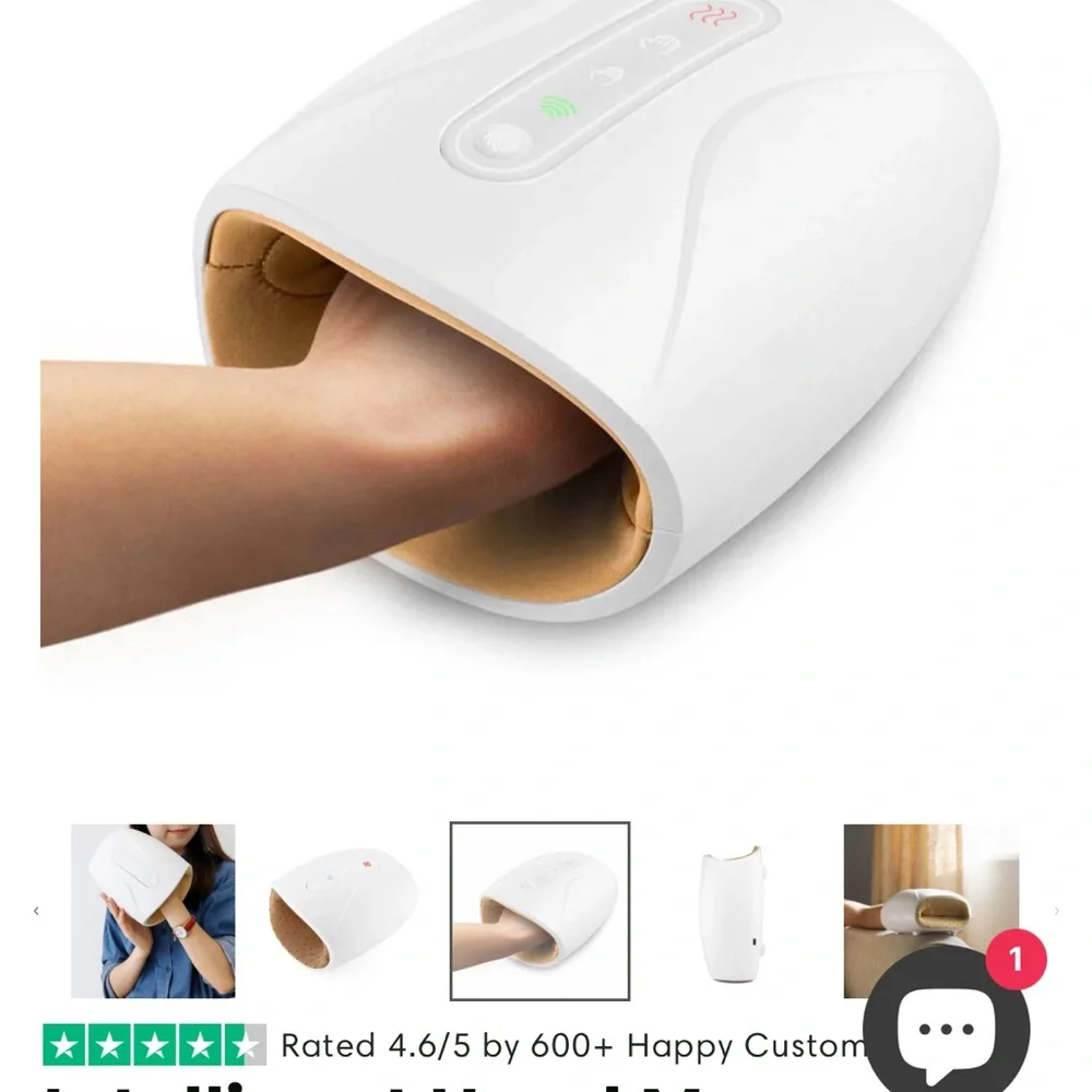 White Intelligent Hand Massager - Picture 7 of 9